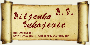 Miljenko Vukojević vizit kartica